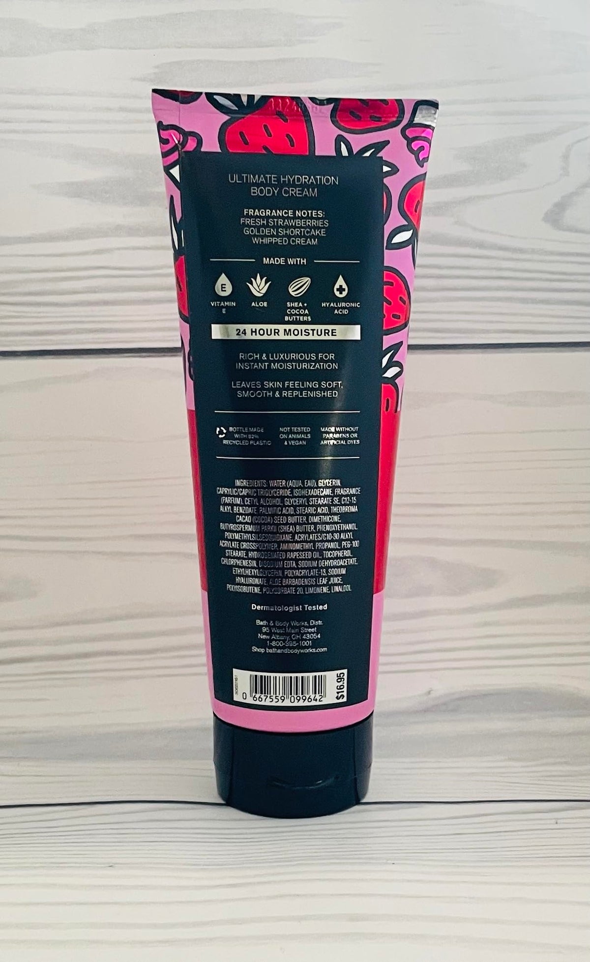 Bath & Body Works cream texture close-up showing rich shea finish and hydration