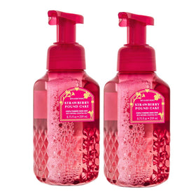 Bath & Body Works front packaging showing strawberry pound cake scent and 2-pack convenience
