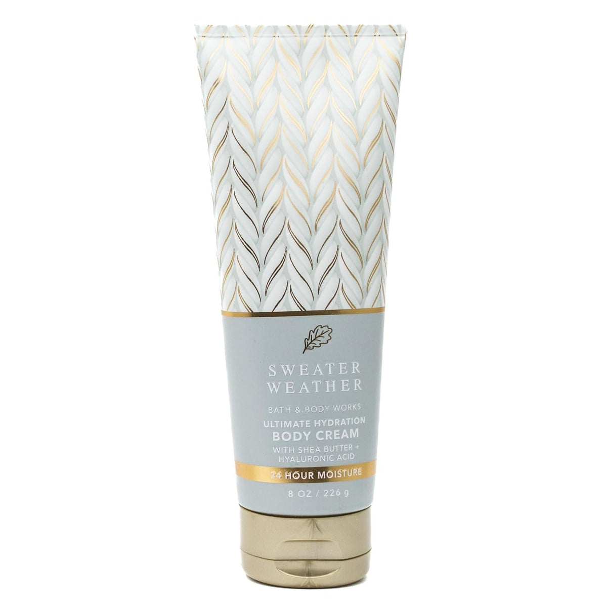 Bath & Body Works Sweter Weather jar front view showing rich cream and moisturizing benefit