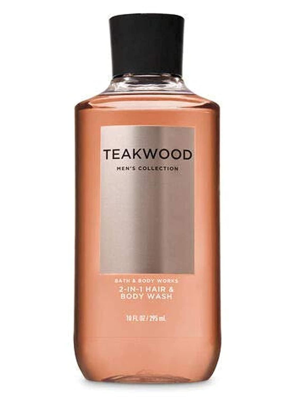 Bath & Body Works Teakwood front packaging showing bottle and label benefit of strong scent