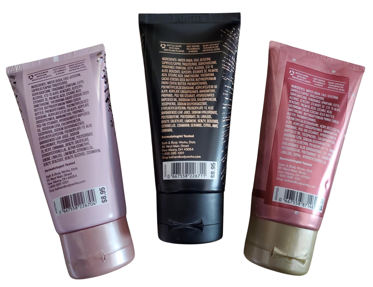 Bath & Body Works cream texture close-up showing rich, hydrating formula with hyaluronic acid