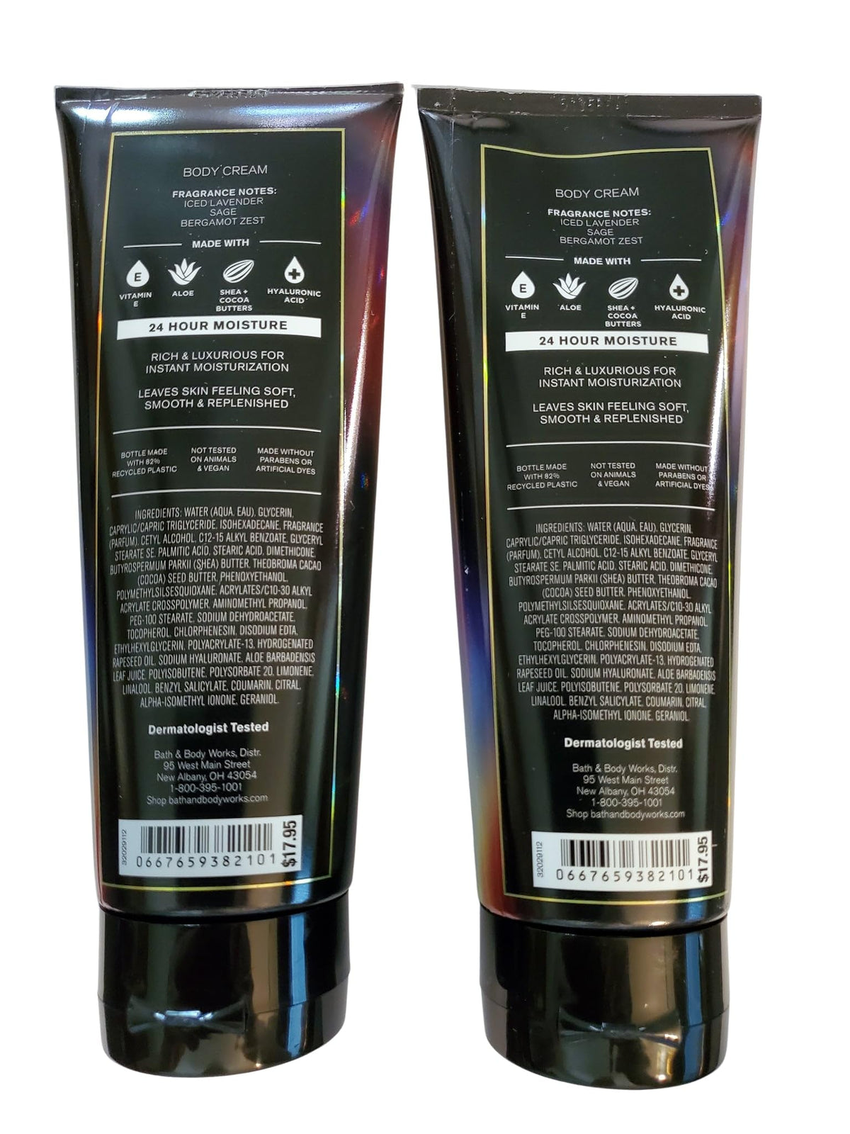 Bath & Body Works creamy texture close-up, highlights moisturizing richness
