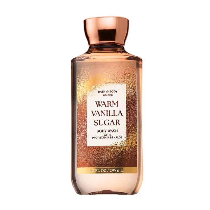 Bath & Body Works front packaging showing warm vanilla sugar scent and benefit of comforting fragrance