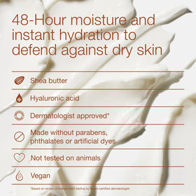 Bath & Body Works applying cream to hand demonstrating fast absorption
