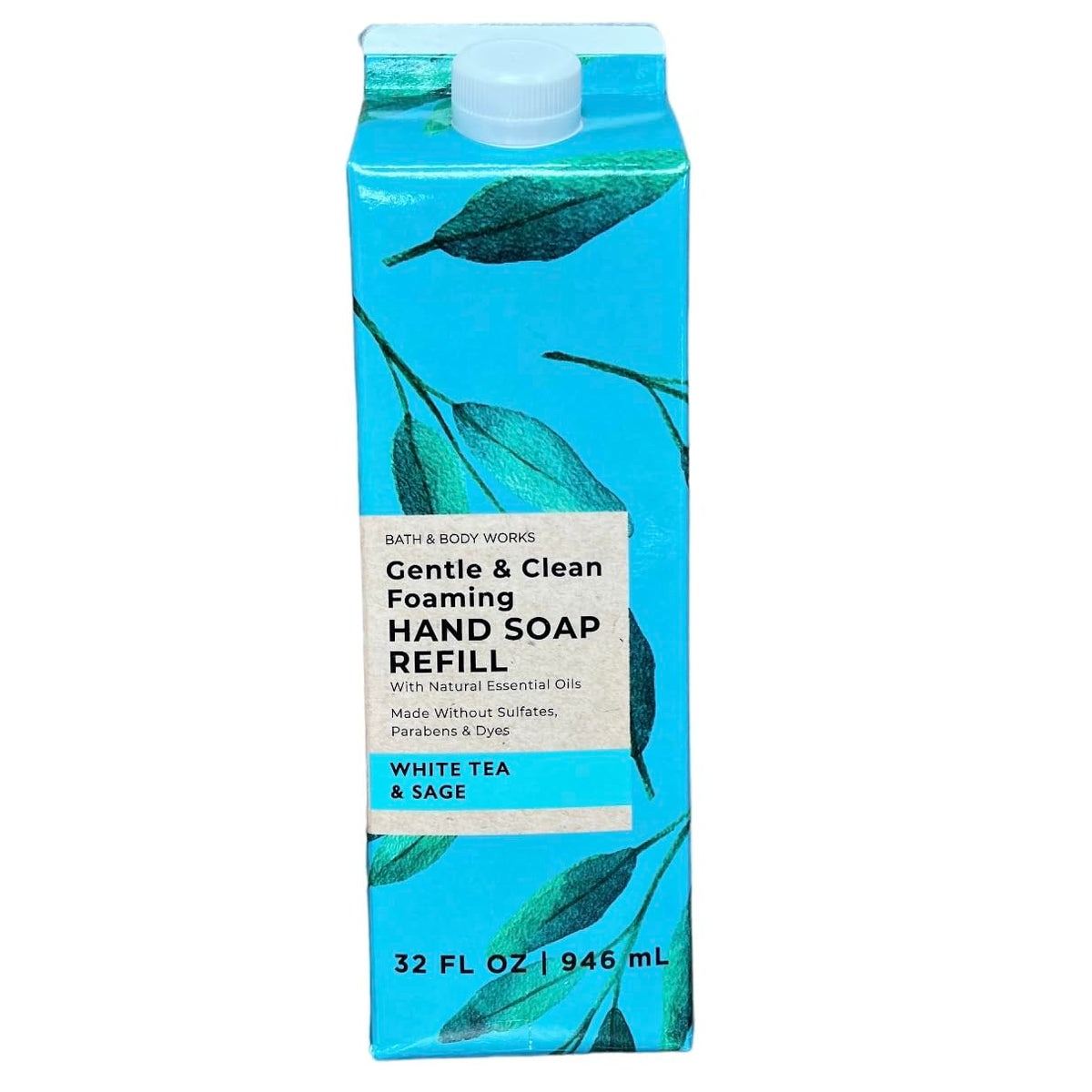 Bath & Body Works bottle front packaging showing label and volume for easy refill identification