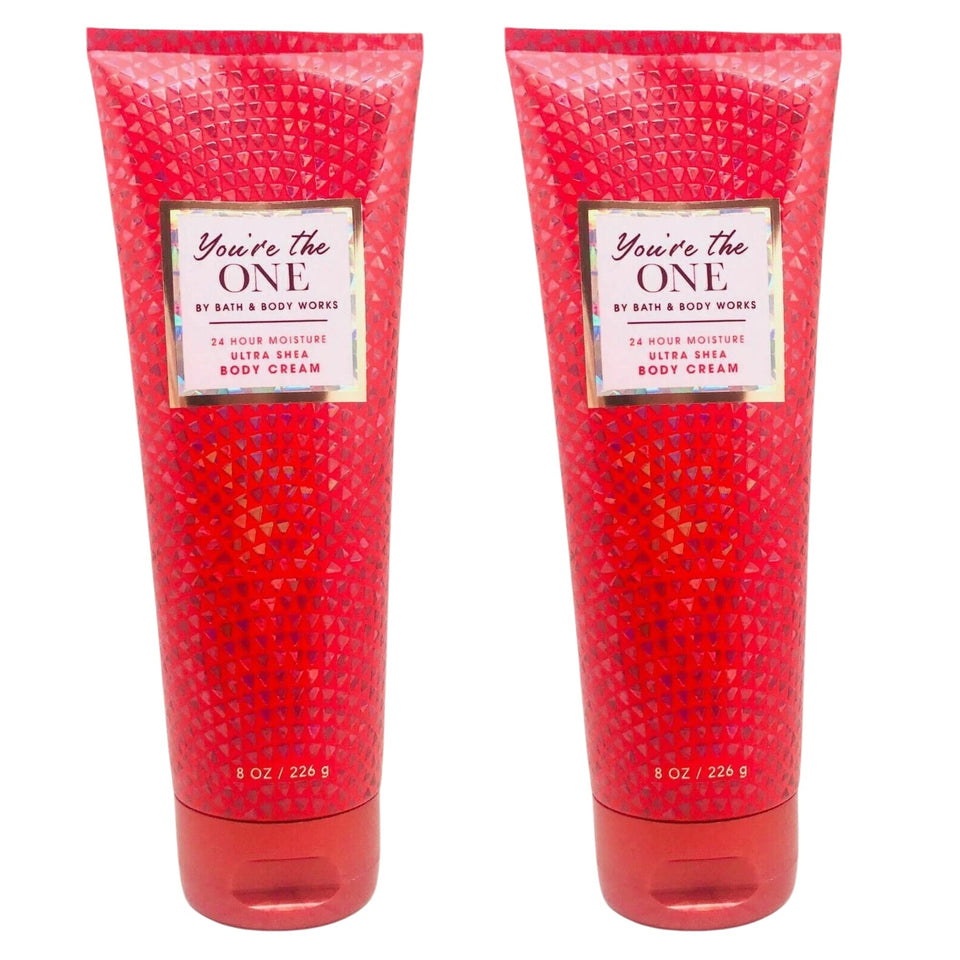 Bath & Body Works You're the One front packaging showing two 8 oz tubes and bright label, convenient gift set