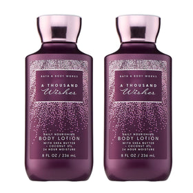 Bath & Body Works front packaging showing two 8 fl oz bottles and joyful scent