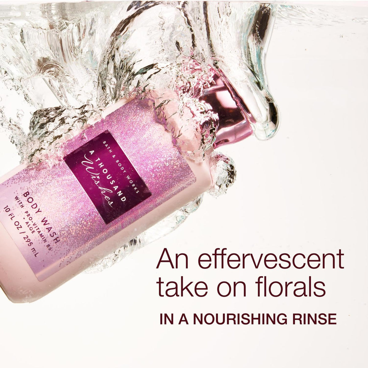 Bath & Body Works label close-up highlighting ingredients and scent
