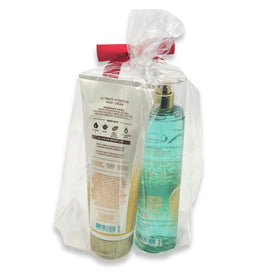 Bath & Body Works mist being sprayed from a hand demonstrating quick refresh benefit