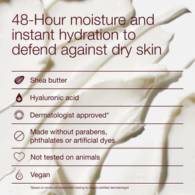 Bath & Body Works close-up of shea butter and hyaluronic ingredient benefits