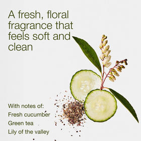 Bath & Body Works creamy lather texture showing hydration and gentle clean