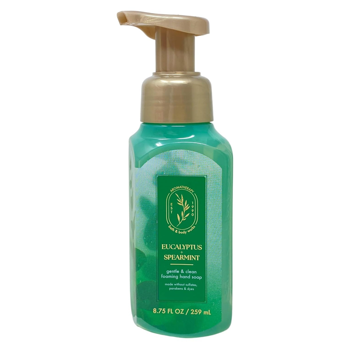 Bath & Body Works bottle front view showing label and refreshing scent benefit
