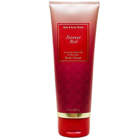 Bath & Body Works jar on bathroom shelf in lifestyle setting showing daily use benefit
