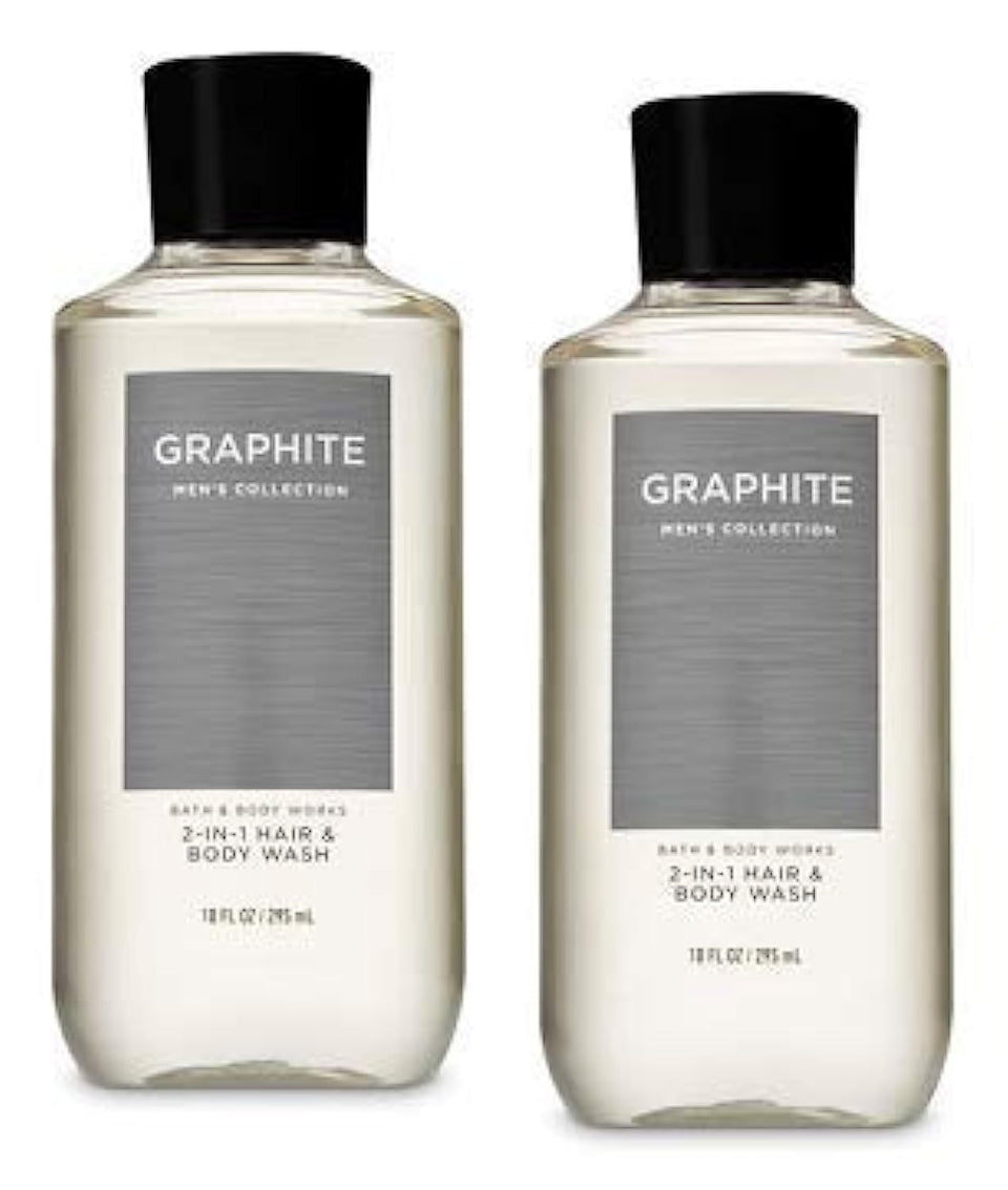 Bath & Body Works Graphite front packaging shows clean bottle and masculine scent