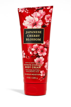 Bath & Body Works front jar view showing elegant cherry blossom label and size