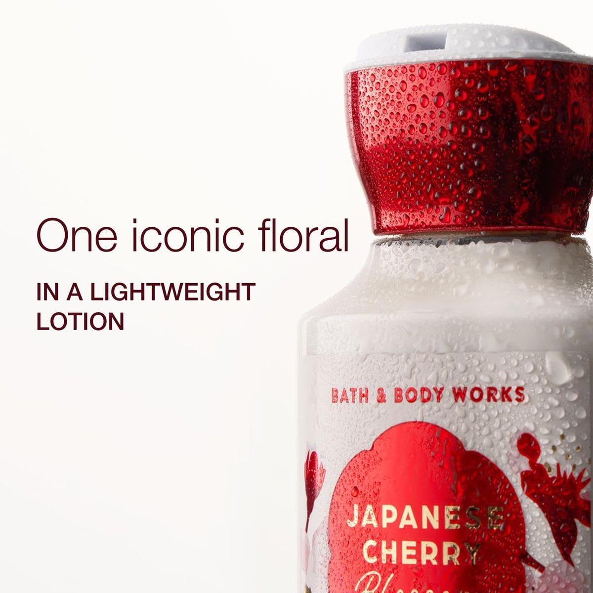 Bath & Body Works bottle pump and cap detail highlighting easy dispensing and leak-proof design