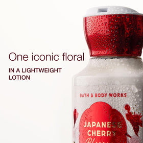 Bath & Body Works bottle pump and cap detail highlighting easy dispensing and leak-proof design