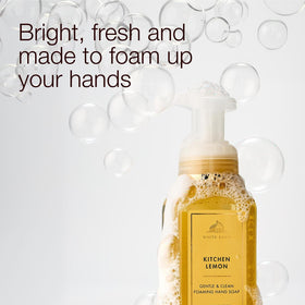 Bath & Body Works dispensing foamy lather from pump for easy use