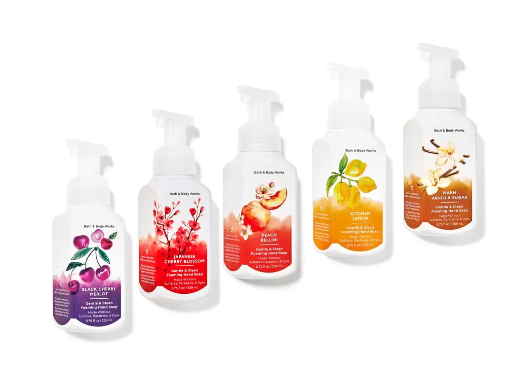 Bath & Body Works set arranged on bathroom counter for gifting and decor