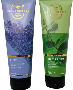 Bath & Body Works lifestyle shot on bedside table showing relaxing scent and nightly routine benefit