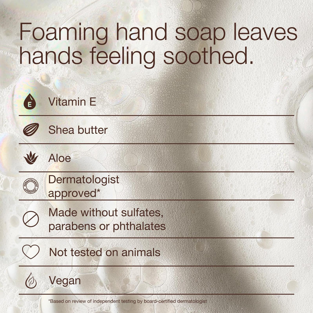 Bath & Body Works ingredient callout showing vitamin E, shea, aloe for skin conditioning