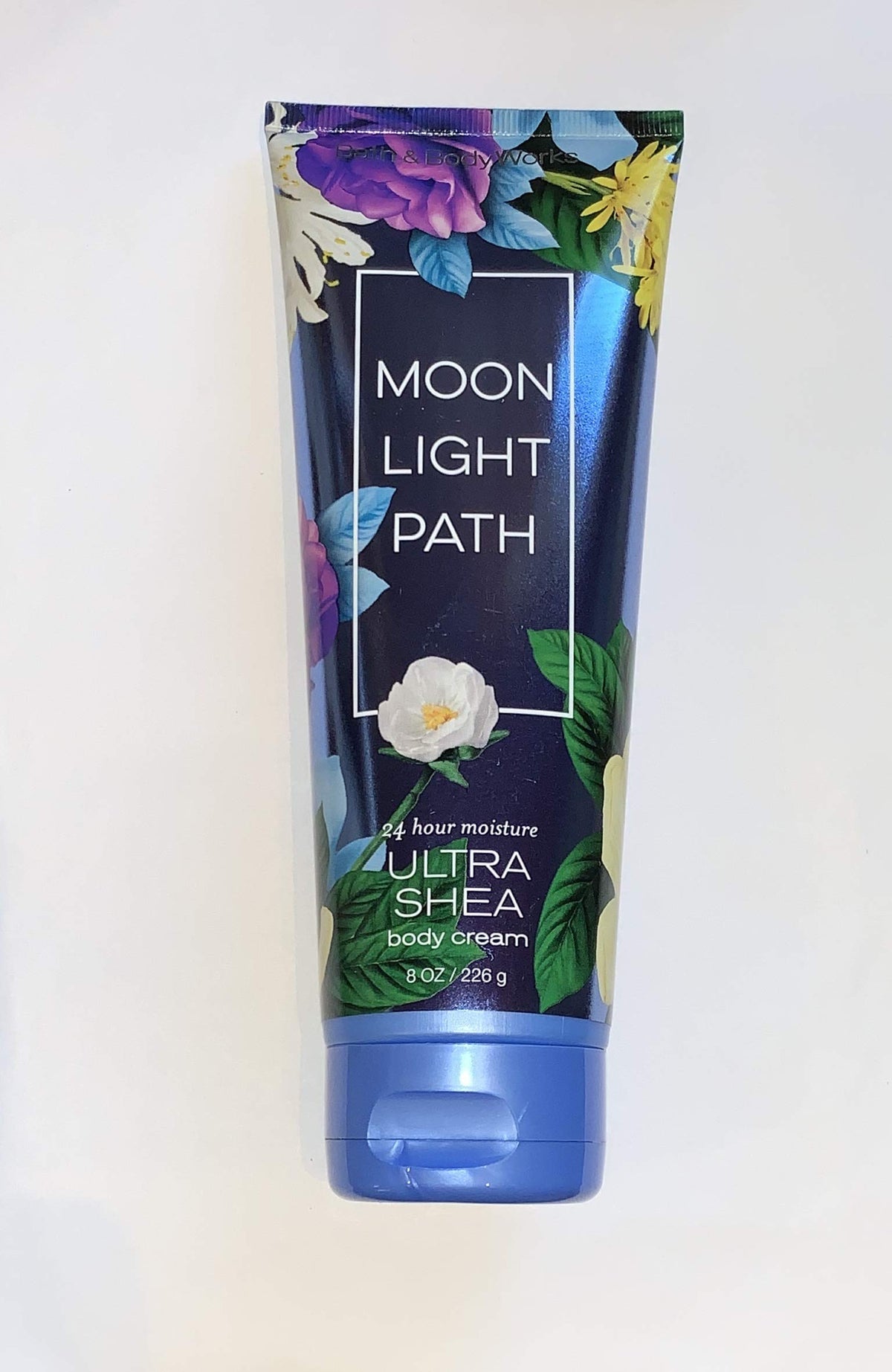 Bath & Body Works cream texture closeup highlighting rich shea finish and quick-absorb benefit
