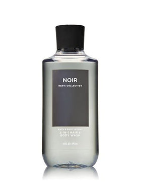 Bath & Body Works Noir For Men in-shower use illustrating quick rinse and scent