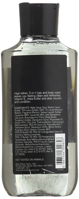 Bath & Body Works Noir For Men creamy lather texture showing moisturizing benefit