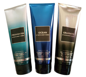 Bath & Body Works three-tube front packaging showing variety and convenience