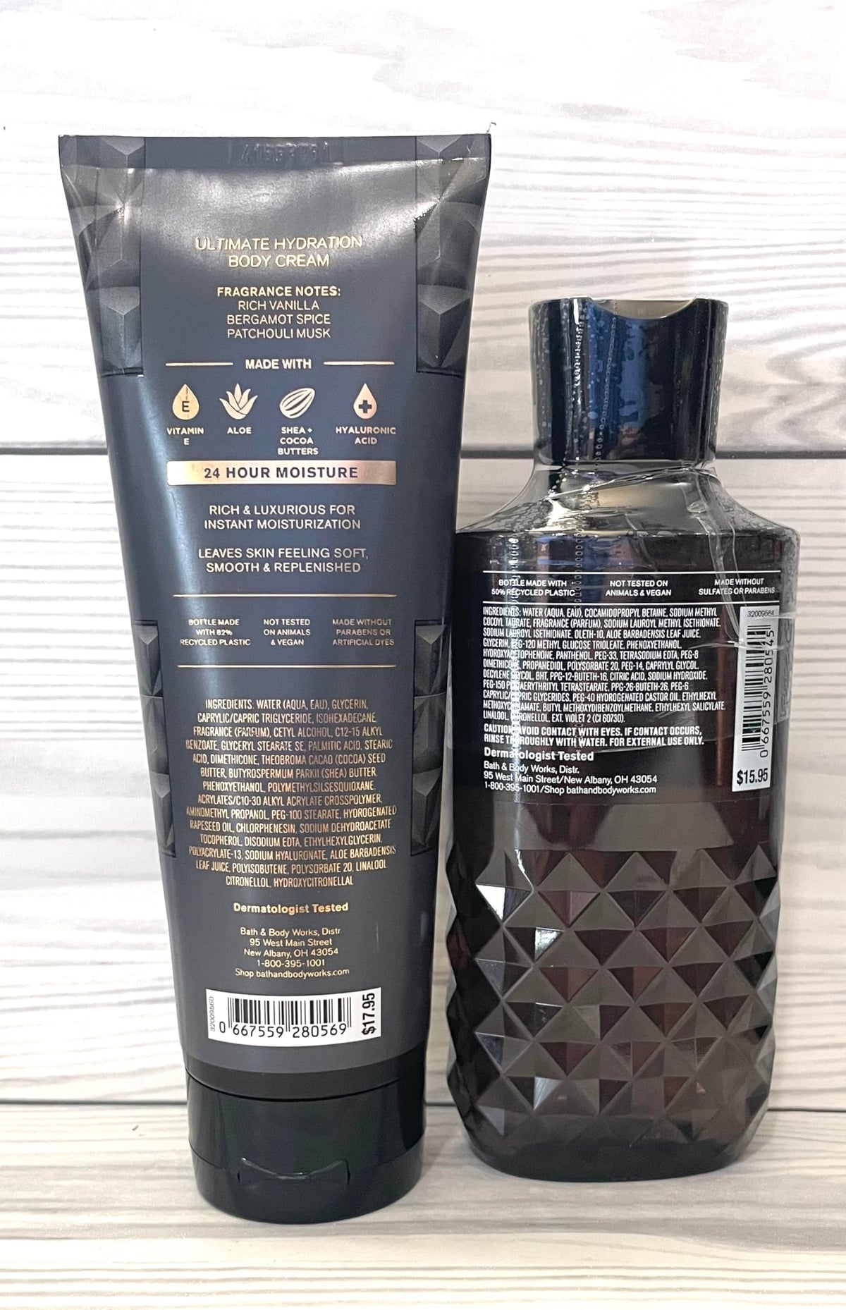 Bath & Body Works Vanilla Noir cream texture close-up illustrating rich, hydrating formula