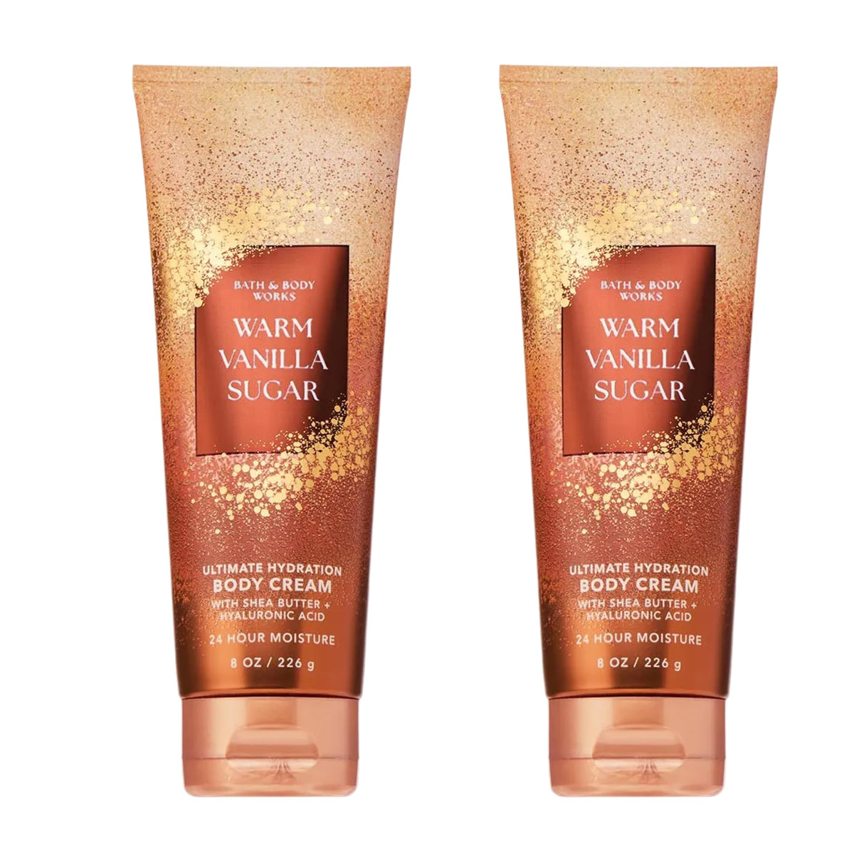 Bath & Body Works front packaging showing two 8 oz tubs and scent label benefits