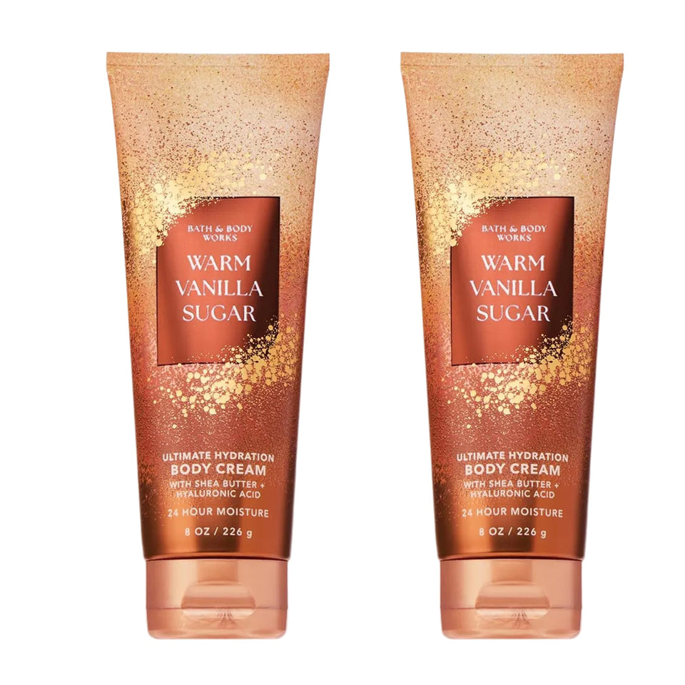 Bath & Body Works front packaging showing two 8 oz tubs and scent label benefits