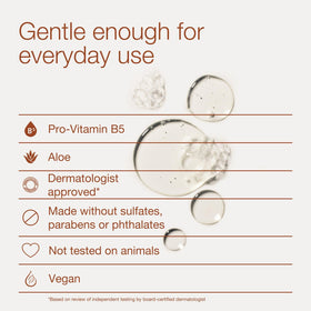 Bath & Body Works ingredients label displaying pro-vitamin B5 and aloe for hydration