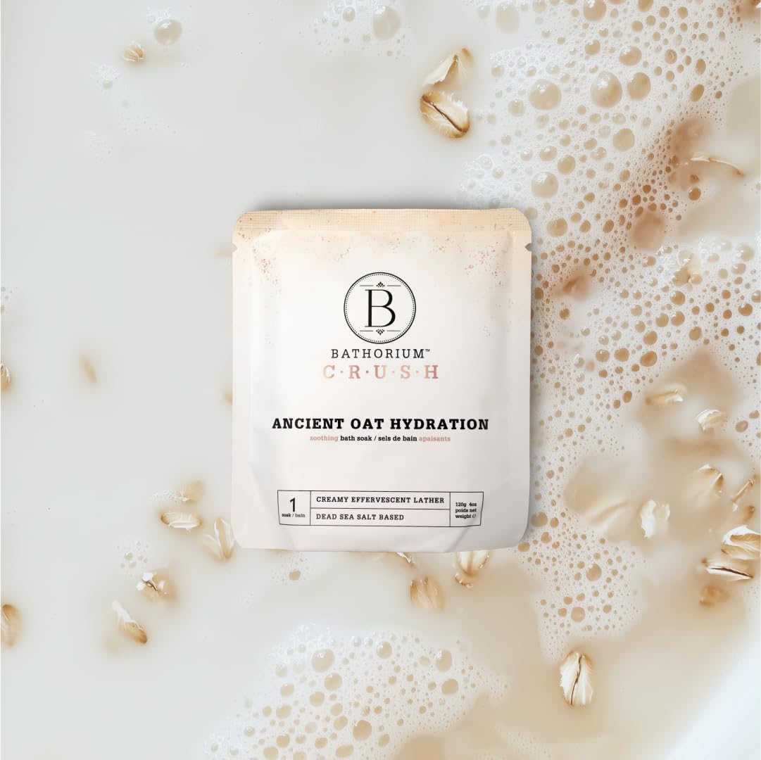 Bathorium salt texture close-up showing mineral-rich crystals for a luxurious soak benefit
