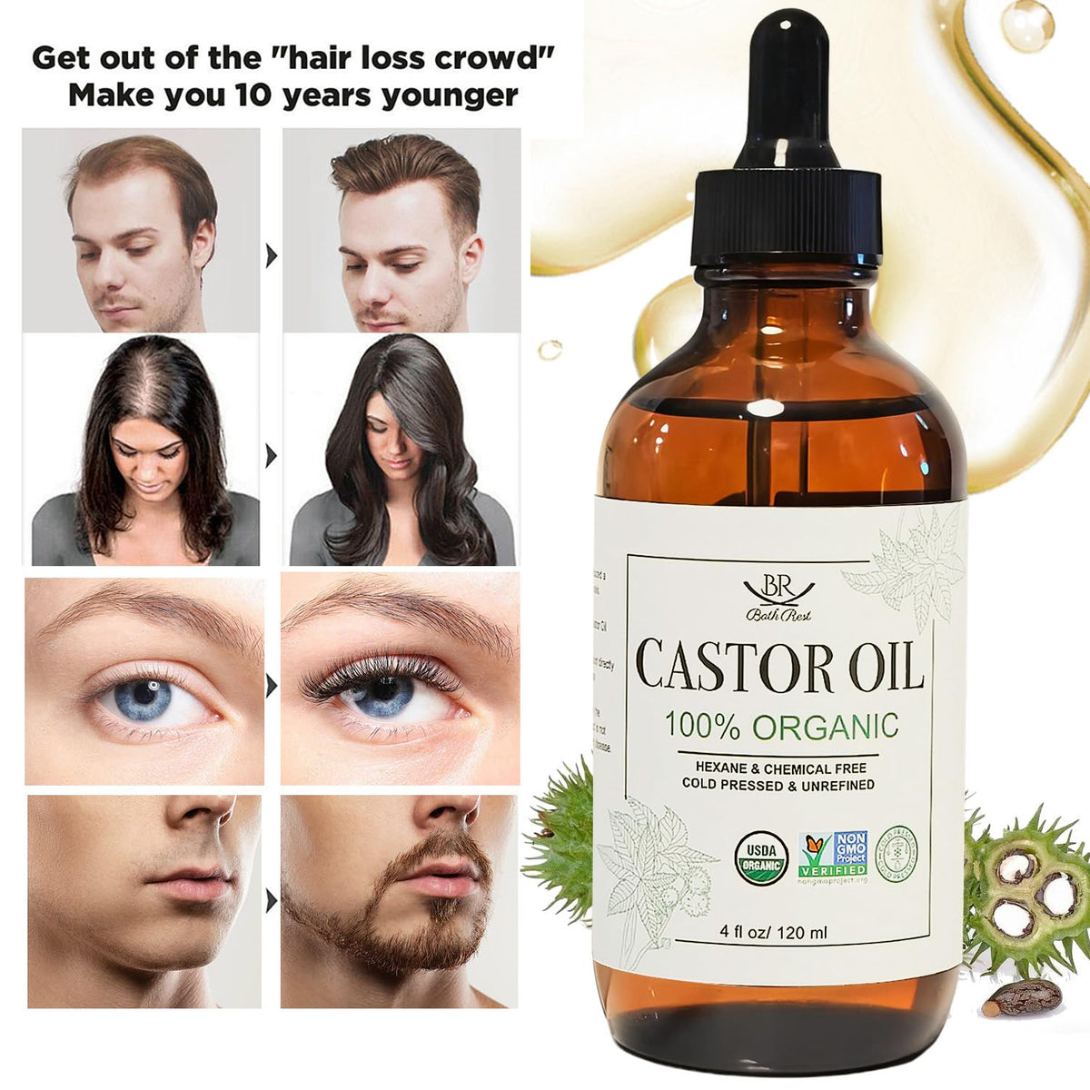 Bathrest application on scalp demonstrating targeted massage to improve hair manageability