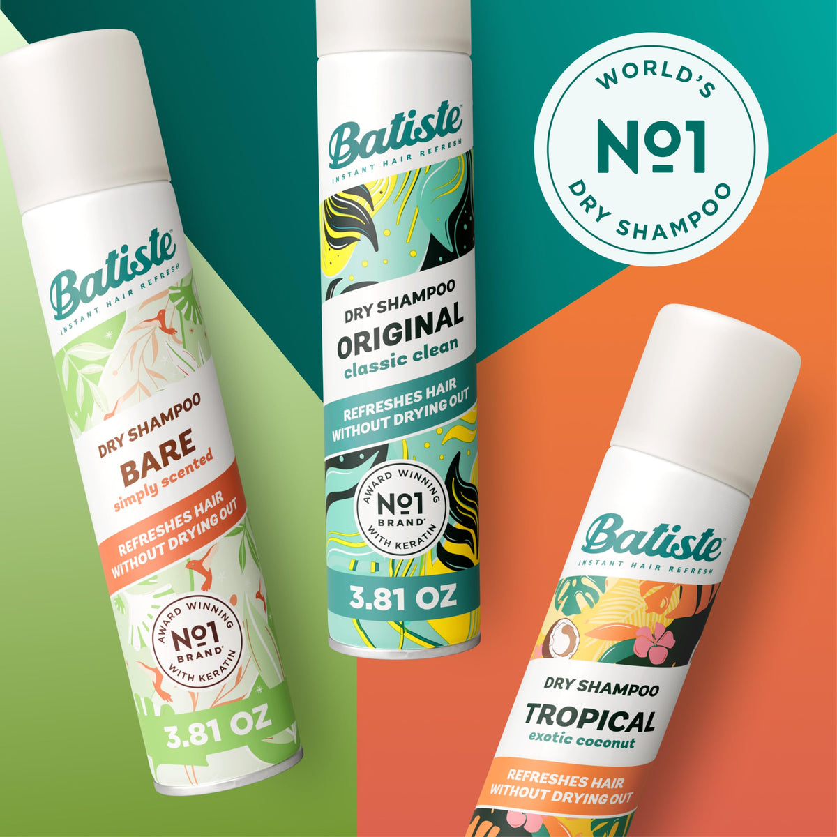 Batiste aerosol nozzle close-up demonstrating controlled spray for even root coverage