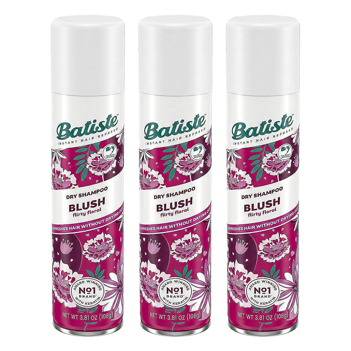 Batiste front packaging showing blush dry shampoo for quick refresh