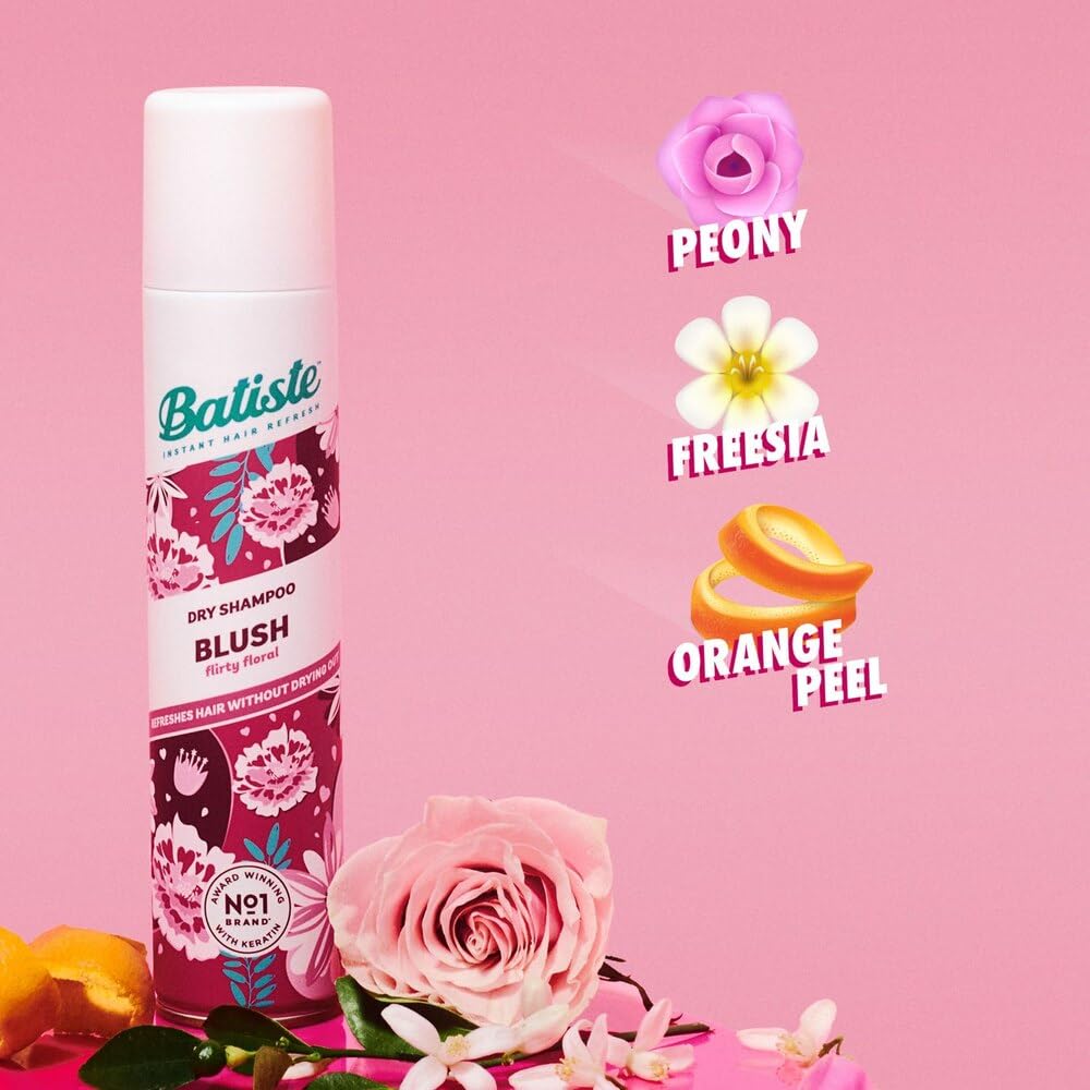 Batiste beside travel pouch illustrating convenient 3.81 oz size