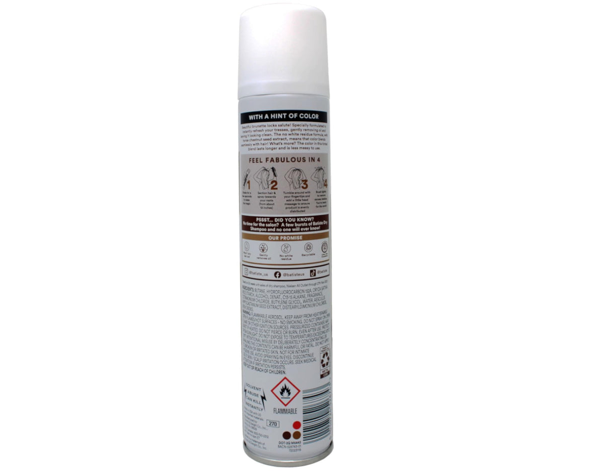 Batiste Brunette aerosol nozzle close-up highlighting easy spray control