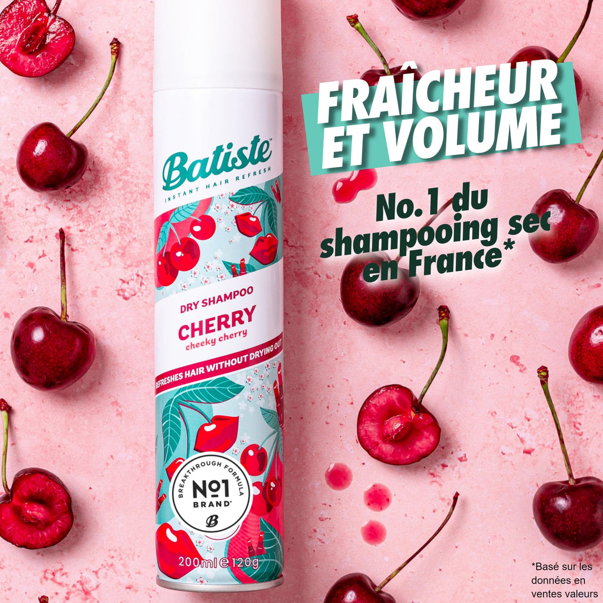 Batiste cherry nozzle closeup highlighting spray control and precise application benefit