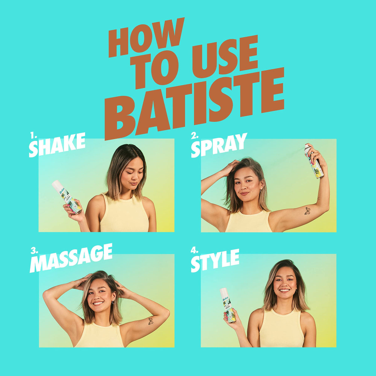 Batiste dark lifestyle bag ready image showing quick touch-up convenience