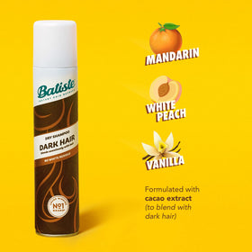 Batiste dark texture on dark hair showing added volume and matte finish