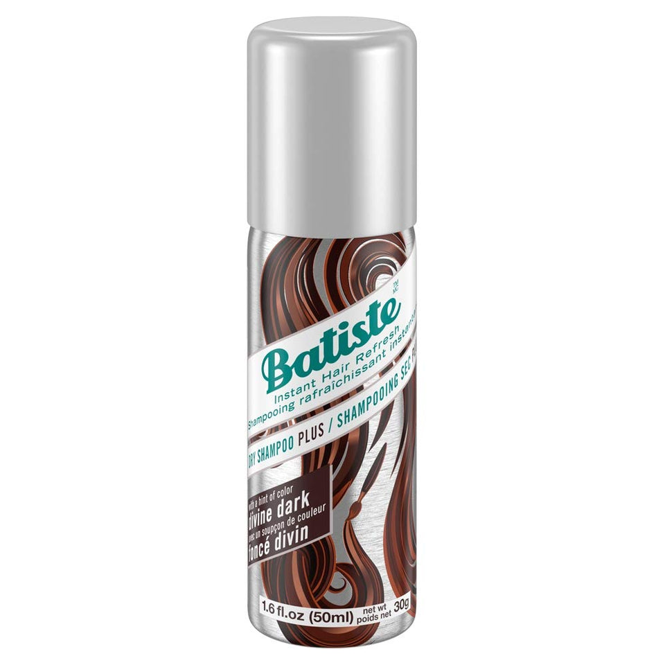 Batiste front packaging mini can showing label and size benefits