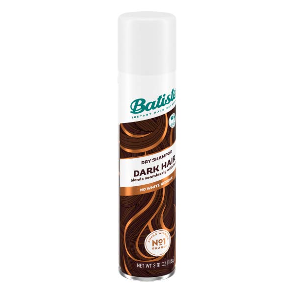 Batiste applied on dark hair showing reduced residue and natural finish