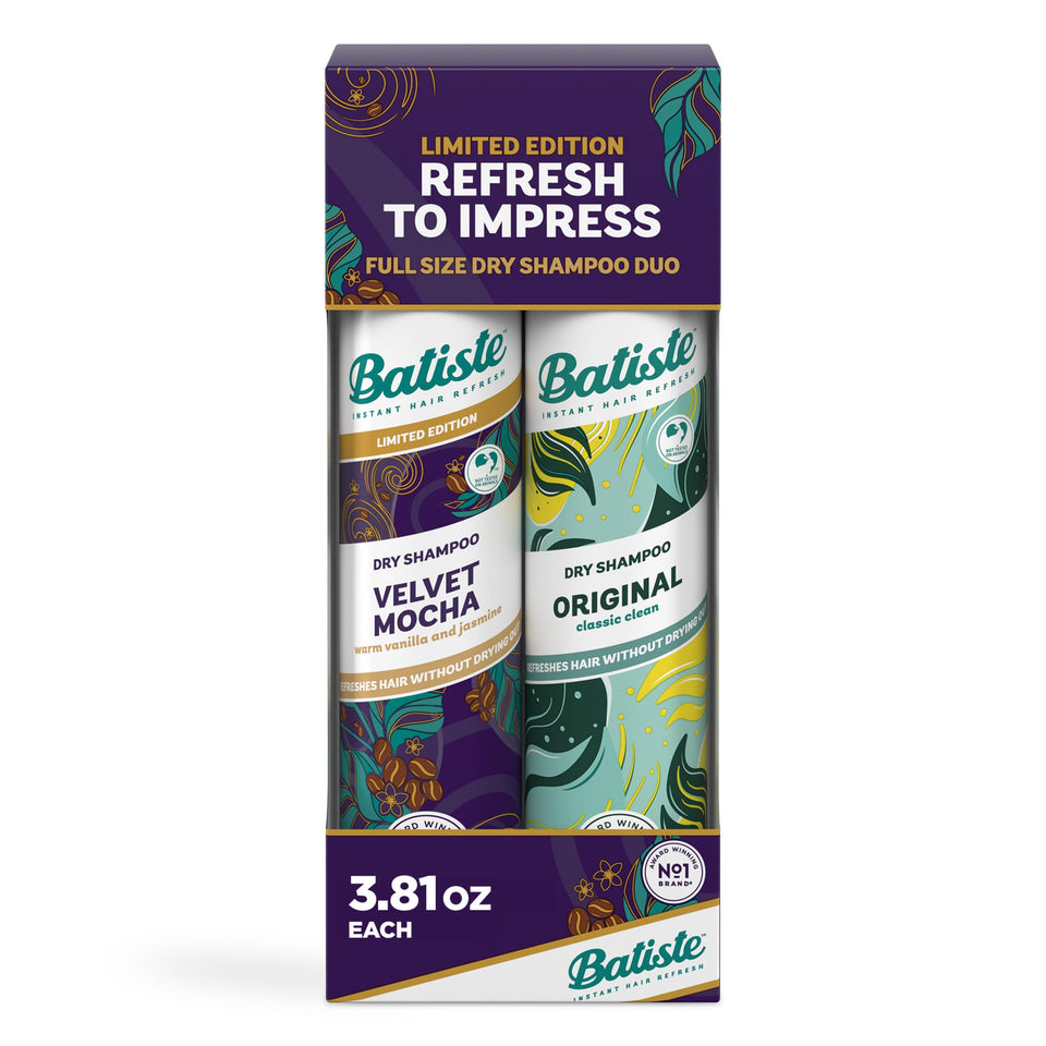 Batiste front packaging duo showing both cans and gift-ready look