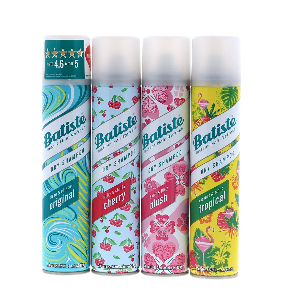 Batiste front 4-pack view showing all four scents and convenience