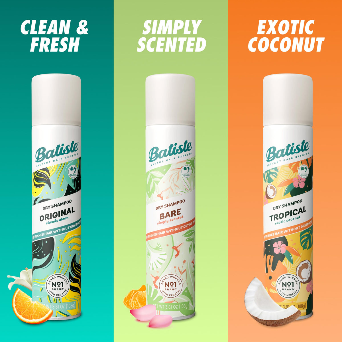 Batiste being tousled with fingers to show texture and fast styling benefit