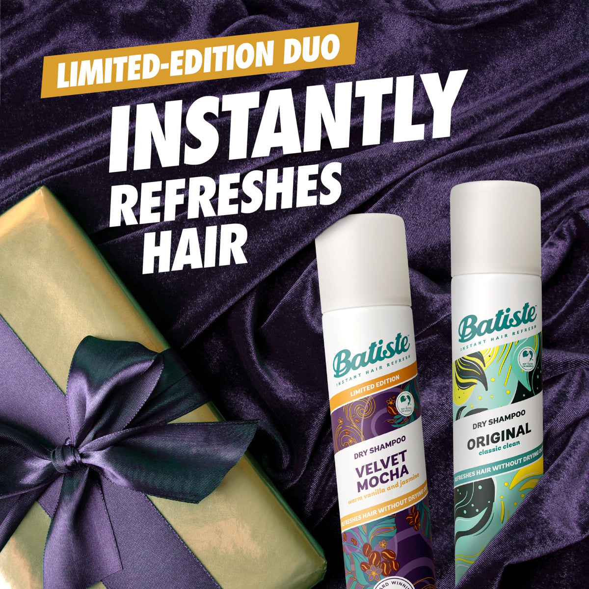 Batiste Original can label detail showing scent and branding benefit