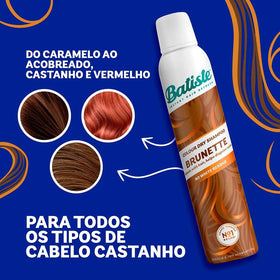 Batiste spray in use at roots demonstrating quick oil absorption and lift