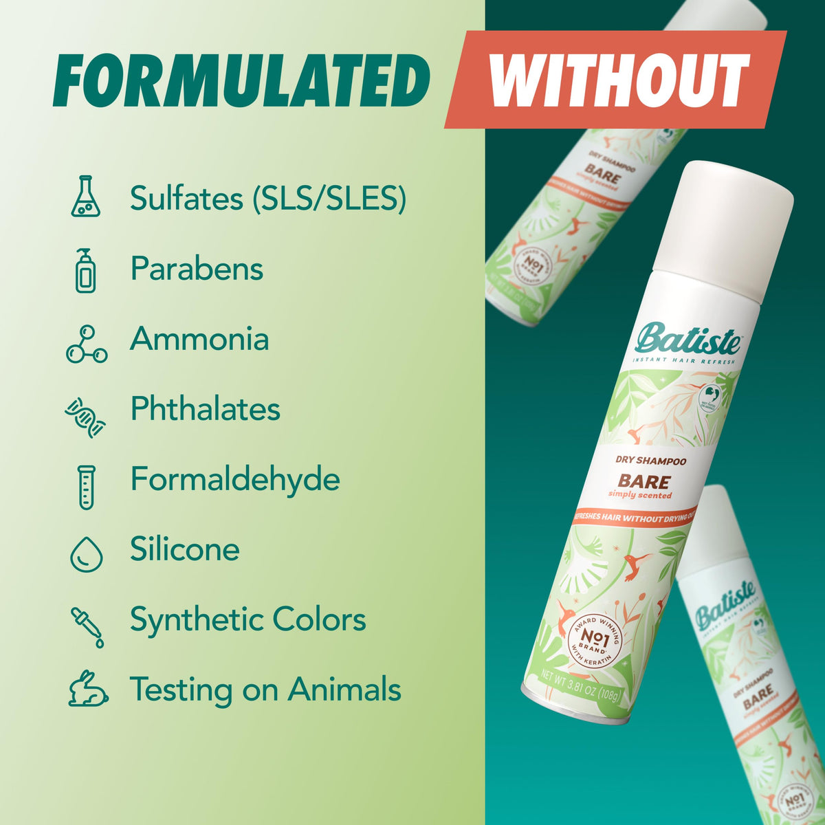 Batiste rice starch texture close-up showing oil absorption benefit
